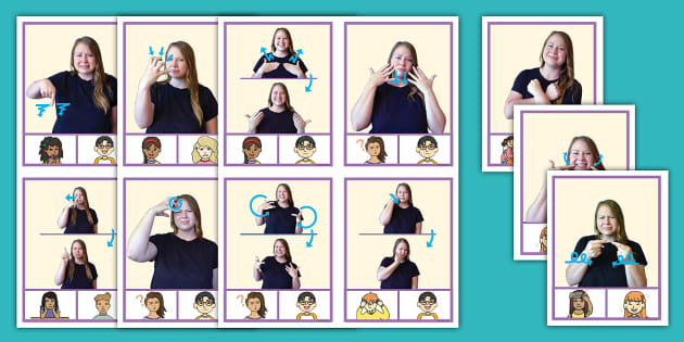 ASL Emotions Clip Cards (teacher made) - Twinkl