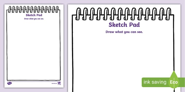Sketch Pad Template, Drawing Resources