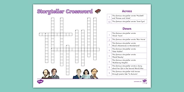 Storyteller Crossword Puzzle (Hecho por educadores) Twinkl