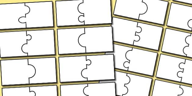 Editable Matching Jigsaw Template - Activities & Games
