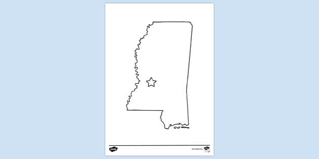 Free Mississippi State Colouring Sheet Colouring Sheets