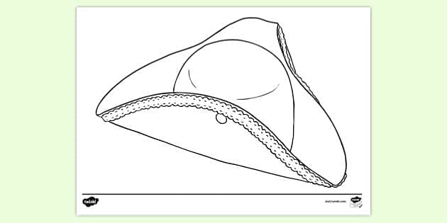 FREE! - Colonial Hat Colouring Sheet (teacher made) - Twinkl