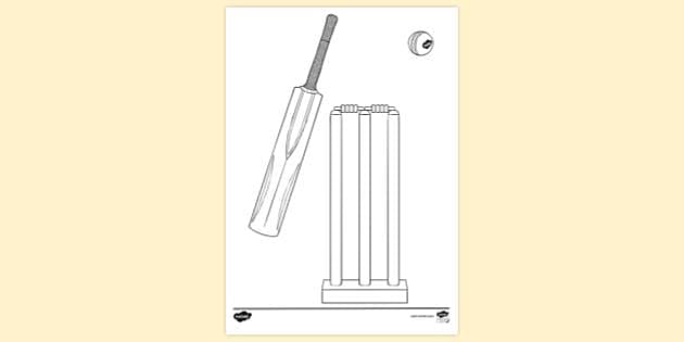 Cricket bat Stock Vector Images - Alamy