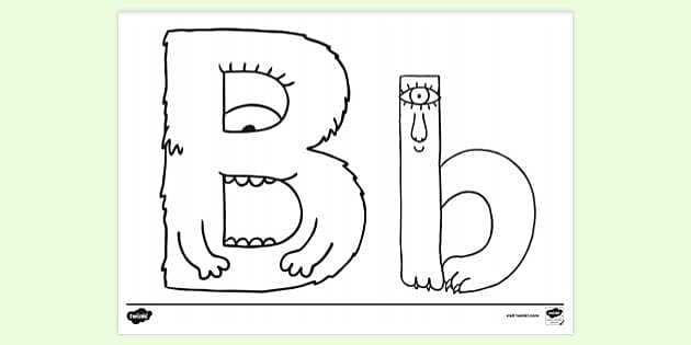 FREE! - Letter B Colouring | Colouring Sheets (Teacher-Made)