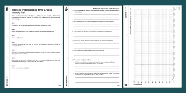 👉 Plotting and Interpreting Distance-Time Graphs