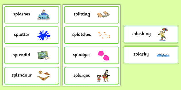 Spl Words For Kids