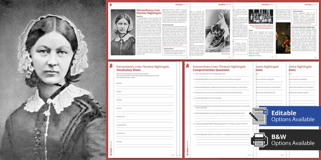 Florence Nightingale Reading Comprehension (Teacher-Made)