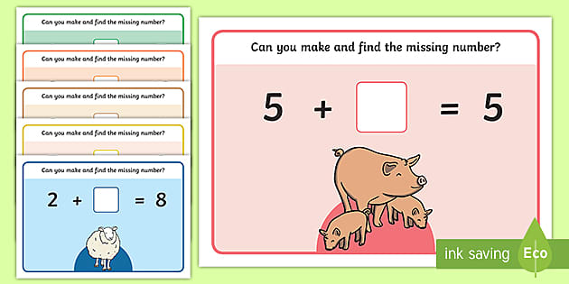 Addition Missing Number Sensory Activity: Modelling Dough Mats