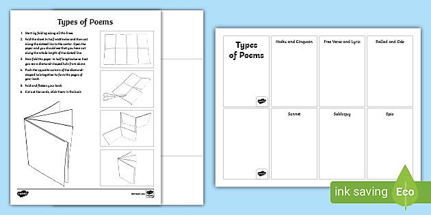 Foldables: Make an 8-page mini book from one sheet of paper