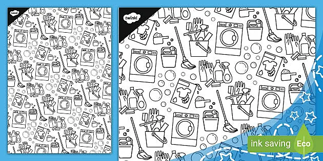 chore coloring pages