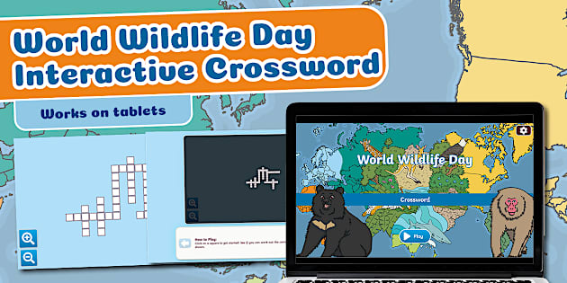 World Wildlife Day Interactive Crossword