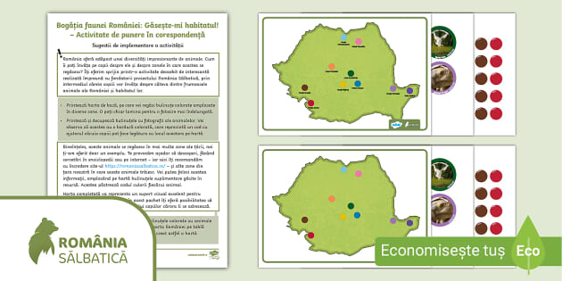 Bogăția faunei României: Găsește-mi habitatul – Activitate de punere în ...