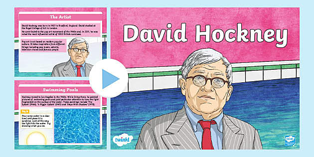 David Hockney Facts KS2 PowerPoint (teacher made) - Twinkl