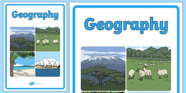 Geography Title Page | Book Cover | Easy to Download