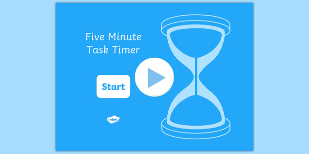 Countdown Timer for Kids 5 minutes 