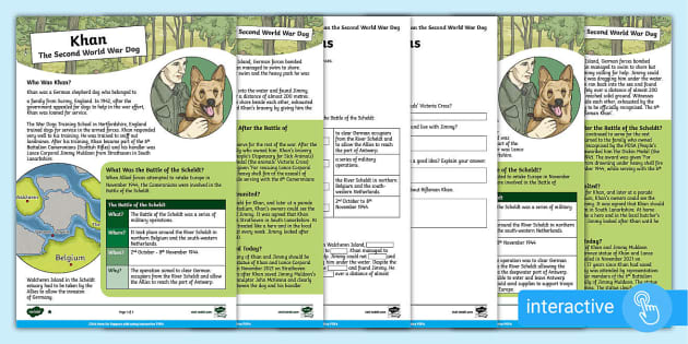 Rifleman Khan - Reading Comprehension Activity - Twinkl