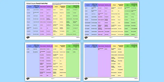 Global Issues Revision Worksheet / Worksheets French