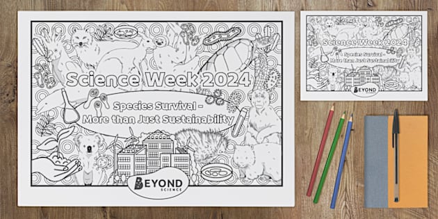 Science Week 2024 Colouring Pages (teacher made) - Twinkl