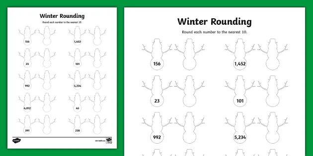 Rounding up + down — whole numbers style A little bit of task card