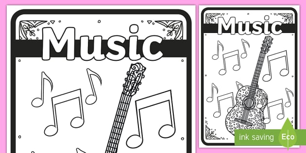 * NEW * Music Mindfulness Colouring Book Cover