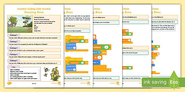 Buzzing Bees Scratch Worksheet (teacher made) - Twinkl