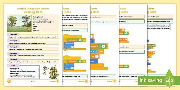 KS2 Scratch Blocks Matching Activity Worksheet - Twinkl