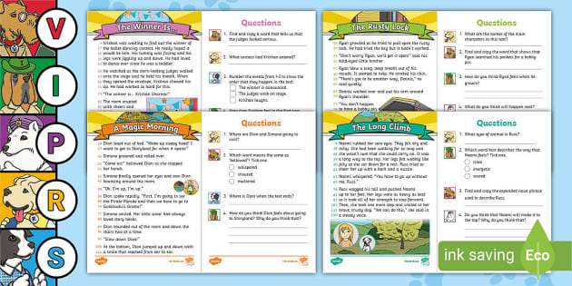 Ks1 Characters' Feelings Fictional 60-second Reads Activity Pack