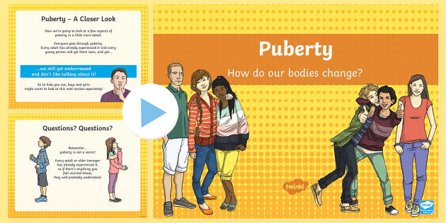 Puberty How Our Bodies Change Diagrams PowerPoint