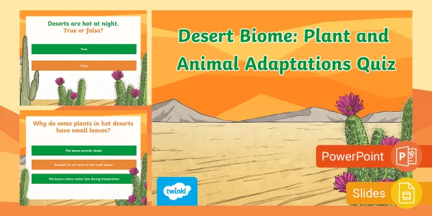 desert biome animals adaptations