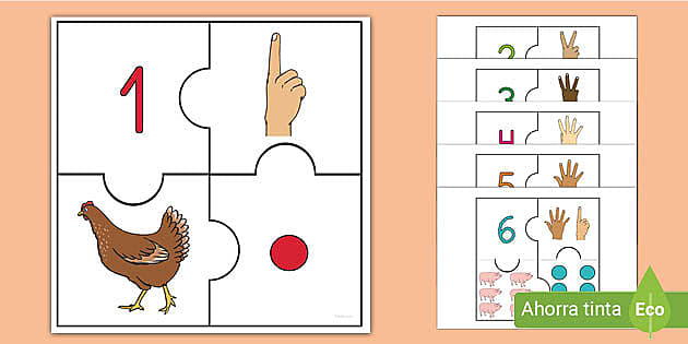 Rompecabezas en línea (puzles) para educación infantil y preescolar 1