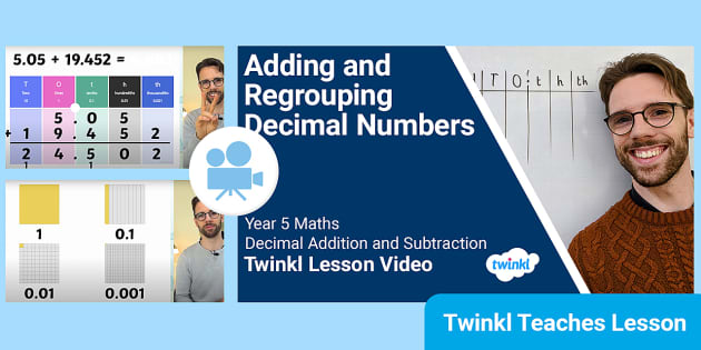 👉 Year 5 (Ages 9-10) Decimal Addition: Video Lesson 2