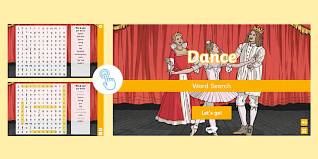 Dance Interactive Word Search Teacher Made Twinkl