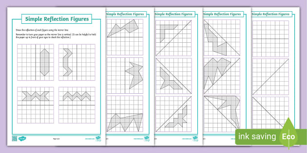 Geometry: Complete Simple Symmetric Figures Worksheet / Worksheets Geometry: Complete Simple Symmetric Figures Worksheet / Worksheets