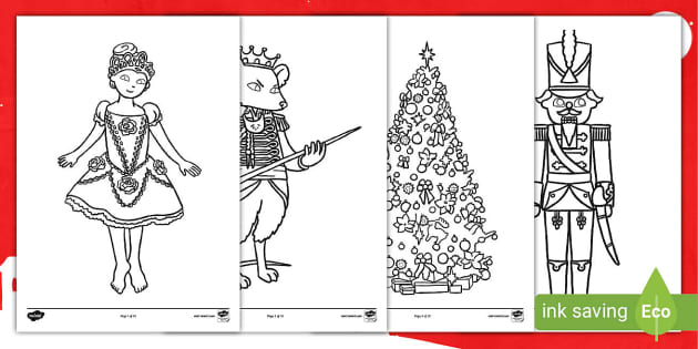 free nutcracker coloring pages to print