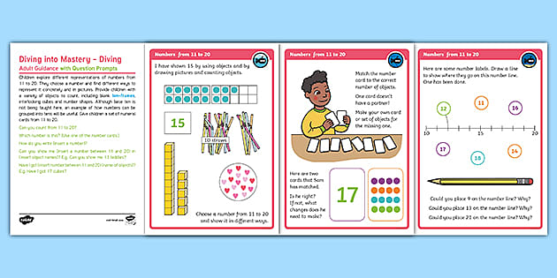 👉 White Rose Maths Compatible Year 1 Numbers from 11 to 20