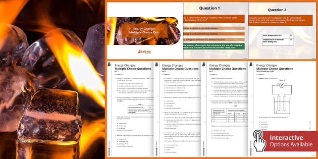 Energy Changes Quizzes | AQA GCSE Chemistry | Beyond Science