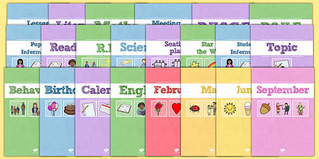 Folder Divider Templates Ready To Print Resources Twinkl