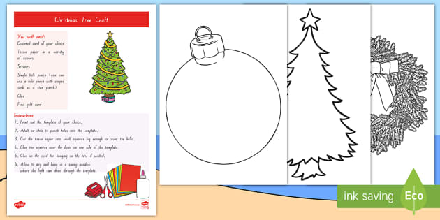 Download Christmas Tree Craft Activity Teacher Made PSD Mockup Templates