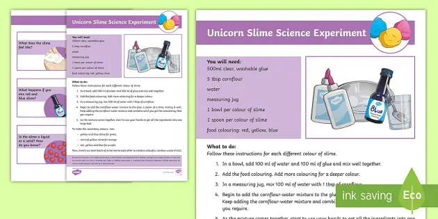 Unicorn Slime Science Experiment For Kids Slime Recipe Unicorn Slime Science Experiment For Kids Slime Recipe