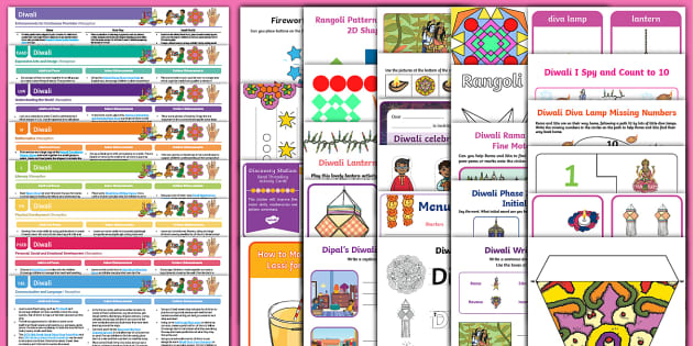 Diwali Activity and Continuous Provision Pack (Reception)