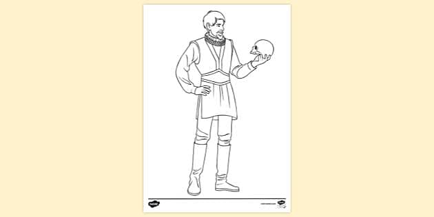 FREE! - Prince Hamlet Colouring Sheet | Colouring Sheets