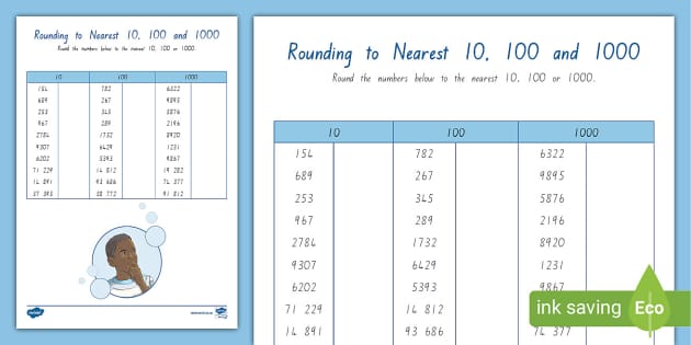 Ways to Round Numbers Worksheet | Twinkl (Teacher-Made)