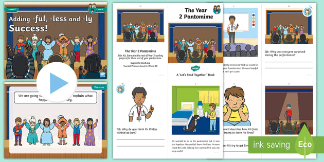 Adding -ful, -less and -ly Lesson Plan - Level / Phase 6 Week 28 Lesson 5