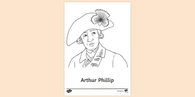 FREE! - Arthur Phillip Colouring Sheet | Colouring Sheets