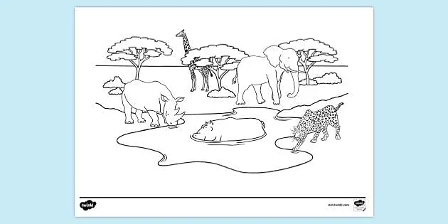 60 Land Animal Coloring Pages  HD