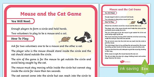 Mouse and the Cat Game (Teacher-Made) - Twinkl