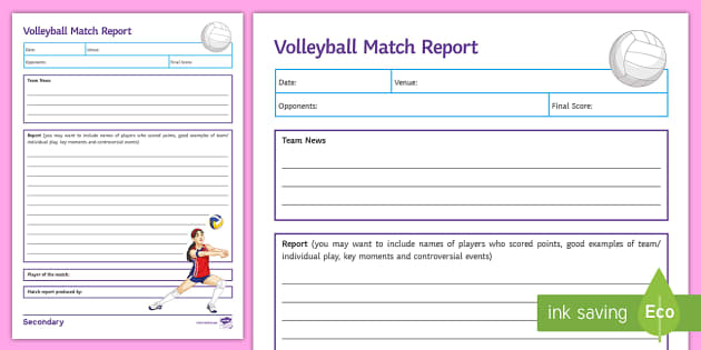 volleyball report essay