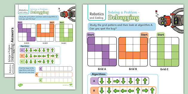 Robotics and Coding Algorithmic Thinking Debug the Algorithm