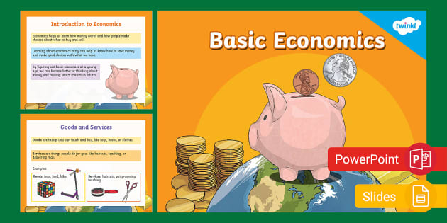 Basic Economics PowerPoint & Google Slides for 3rd-5th Grade