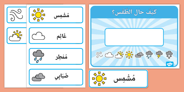 ماهي الحالة الجوية لليوم؟ - Twinkl